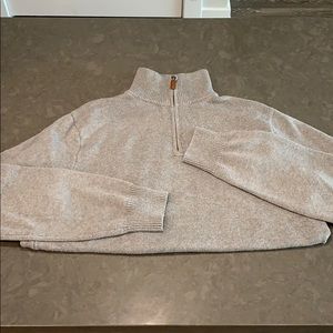 J. Crew ¼ Zip Mock Neck Pullover Sweater